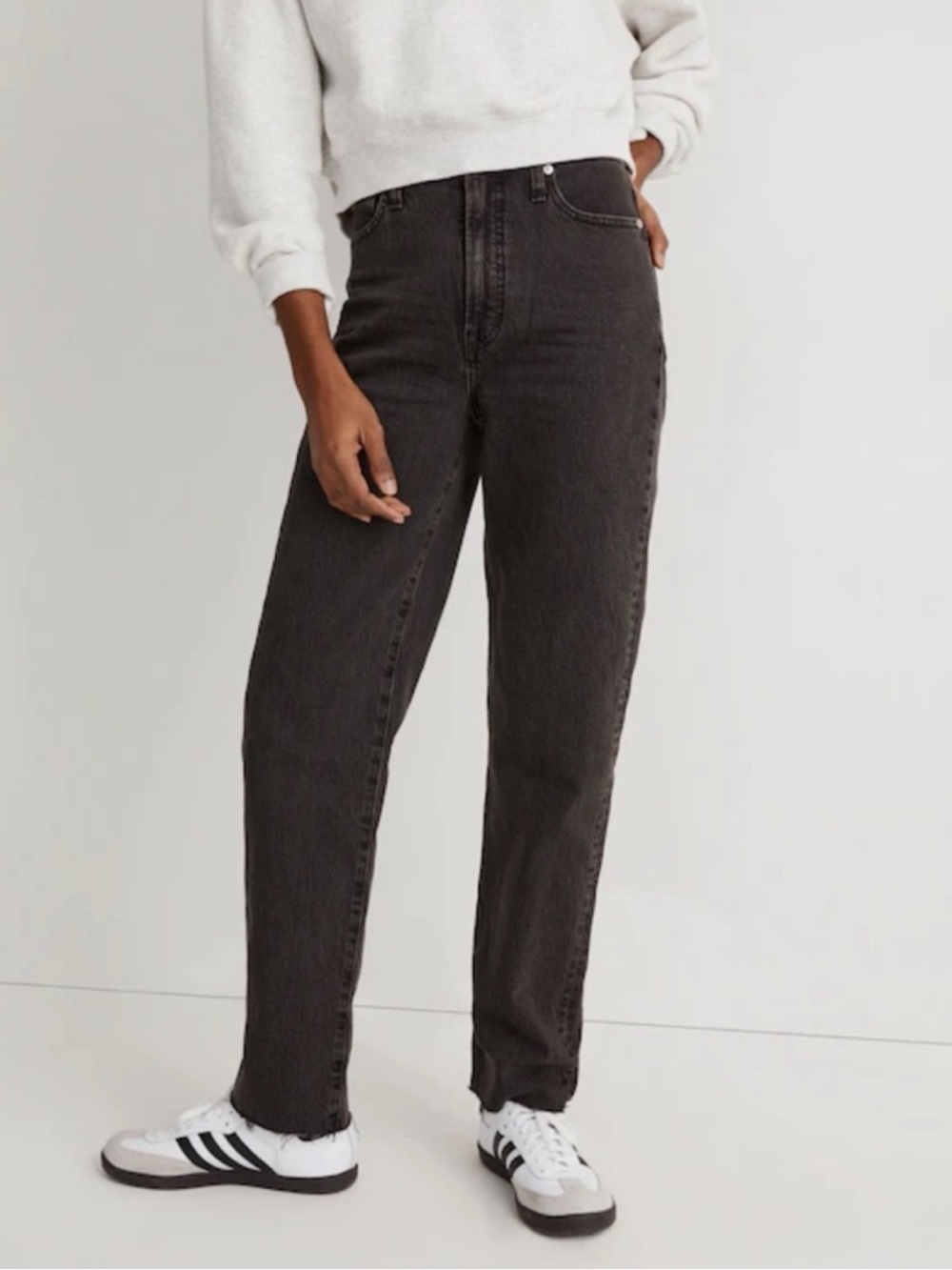 Madewell Black The Perfect Vintage Straight Jean